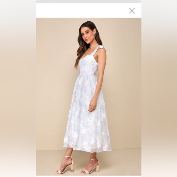 Lulu's White Sequin Embellished Maxi Dress - Picture 7 of 8